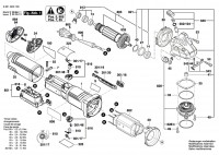 Bosch 3 601 GD0 130 GWS 14-125 S Angle Grinder Spare Parts